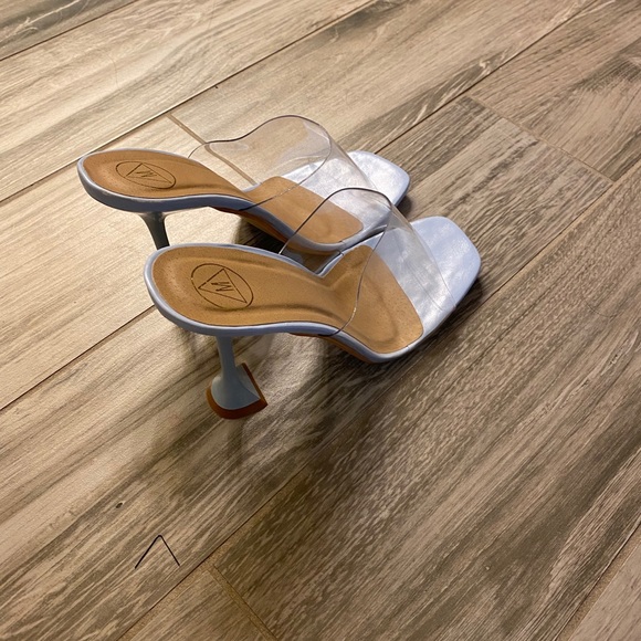 Clear Blue Heels - Picture 3 of 5